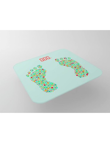 BÁSCULA  DE  BAÑO  CON  SUPERFICIE  DE  CRISTAL  TEMPLADO