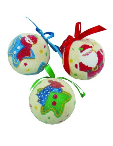 JUEGO  14  BOLAS  DECORADAS