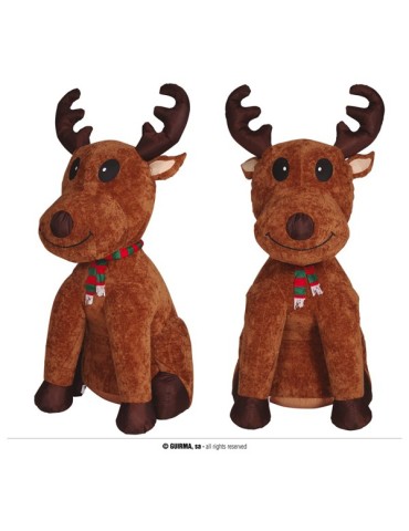 RENO  HINCHABLE  CON  LUZ