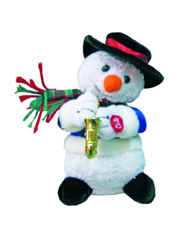 MUÑECO  NIEVE  MUSICAL  SAXO