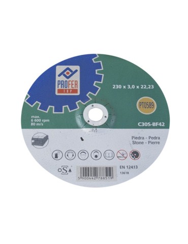 DISCO  C  PIEDRA  PRO  230X3  MM  PT0589