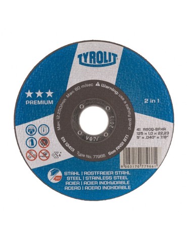 DISCO  C  H  METAL/INOX  125X1  MM  34332792  A60Q