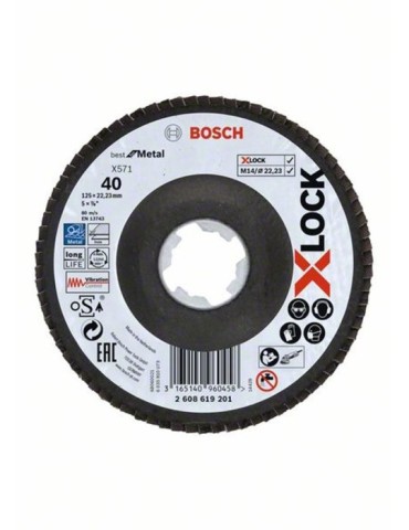 DISCO  LAMINAS  G80  XLOCK  125MM  2608619203