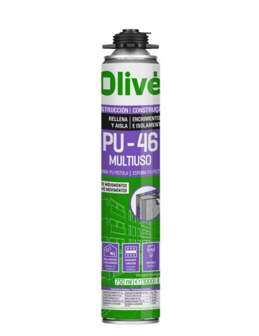 ESPUMA  POLIURETANO  PISTOLA  PU46  750  ML  5253E1459S01000