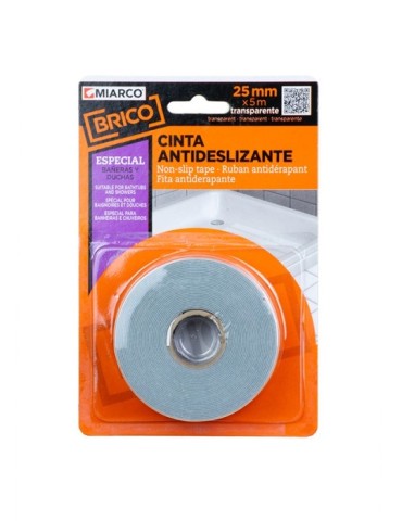 ANTIDESLIZANTE  TRANSPARENTE  25MMX5MT  14758