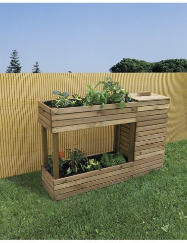 COMPOSTADOR  +  JARDINERA  MADERA  38X120X80  2019440