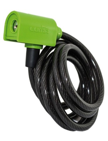 CABLE  BLINDADO  ESPIRAL  VERDE  185  CM  LESB18818G