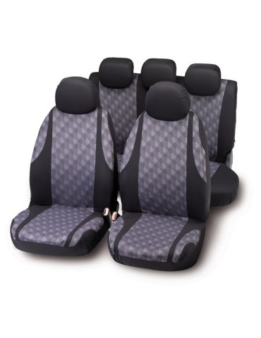 FUNDAS  ELASTICAS  JG  NEGRO  GRIS  -  10023