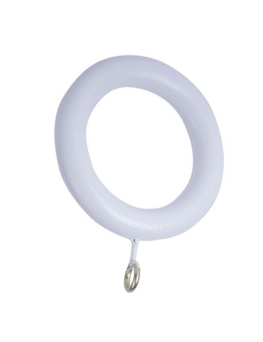 ANILLA  MADERA  C/H  BL10  BLANCO  28  MM  0345062