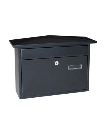 BUZON  EXTERIOR  ACERO  NEGRO  36X8X28CM  PH0149