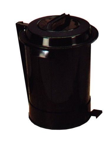 CUBO  BASURA  C/  PEDAL  NEGRO  95  L  23190
