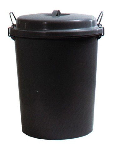 CUBO  BASURA  INDUSTRIAL  GRIS  80  L  12190