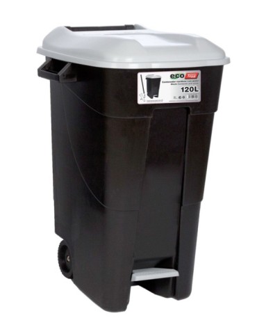 CONTENEDOR  PEDAL/RUEDA  T  GRIS  120  L  423000