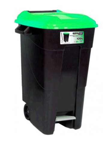 CONTENEDOR  PEDAL/RUEDA  T  VERDE  120  L  423031