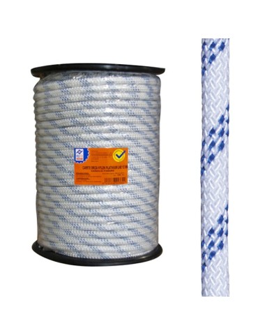 DRIZA  NYLON  20  MM  BLANCO/AZUL  100  M  PH0715