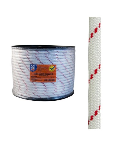 CUERDA  PS  TRENZAD.10MM  BL/ROJO  100  M  PH0621