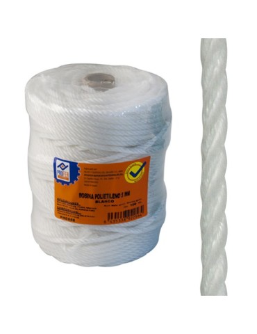 CUERDA  POLIETILENO  5  MM  BLANCO  100  M  PH0556