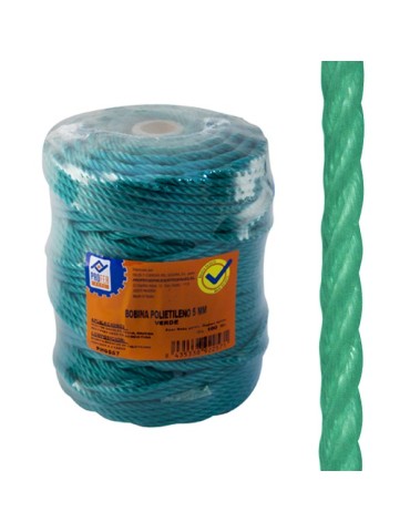 CUERDA  POLIETILENO  5  MM  VERDE  100  M  PH0557