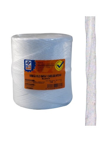 CUERDA  RAFIA  1  C.BOBINA  BLANCO  120  G  PH0661