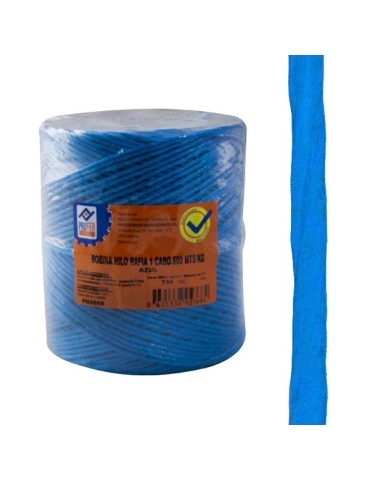 CUERDA  RAFIA  1  C.BOBINA  AZUL  120  G  PH0665