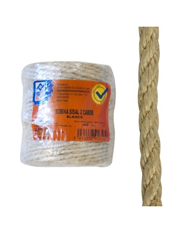 CUERDA  SISAL  2  CABOS  BOBINA  400  G  PH0646