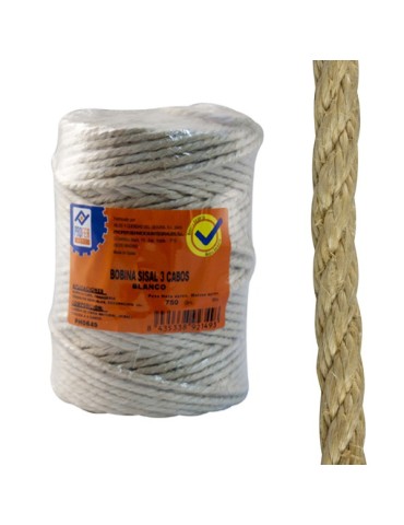 CUERDA  SISAL  3  CABOS  BOBINA  400  G  PH0648