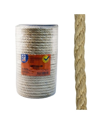 CUERDA  SISAL  4  C.  CARRETE  8  MM  50  M  PH0654