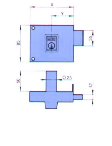 CERRADURA  SOBREPONER  DCHA  100  D  124  HN