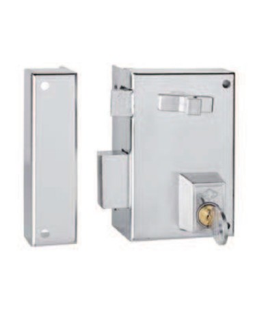 CERRADURA  SOBREP  IZDA  ESMAL  70  MM  56A70I/1
