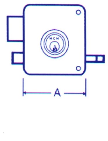 CERRADURA  SOBREP  PINT  DCHA  80  D  2525/P