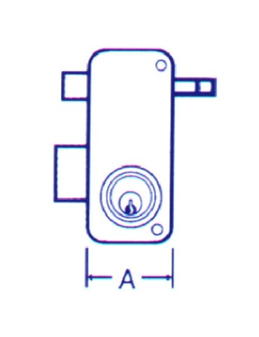 CERRADURA  SOBREPONER  IZDA  60  I  2556-APR