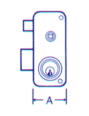 CERRADURA  SOBREPONER  IZDA  60  I  2556/BPR