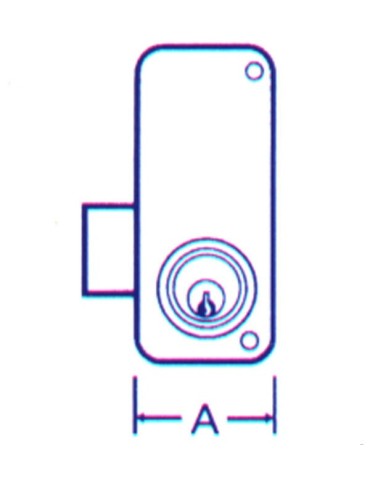 CERRADURA  SOBREPONER  DCHA  70  D  2556/CPR
