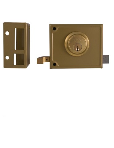 CERRADURA  SOPREPONER  IZDA  140  12-14  DORAD