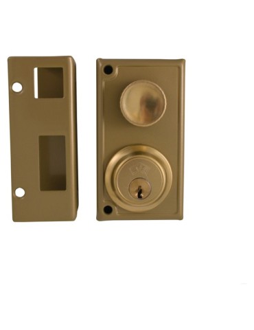 CERRADURA  SOPREPONER  DCHA  POMO  60  34-6  DORADO