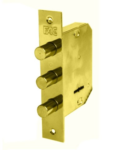 CERRADURA  EMBUTIR  LATON  GORJAS  -  480-B