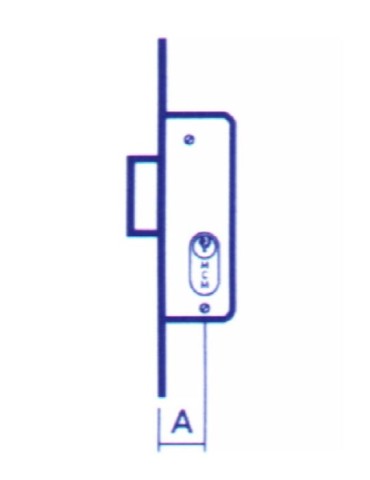 CERRADURA  EMBUTIR  P/  METALICA  -  1549-21