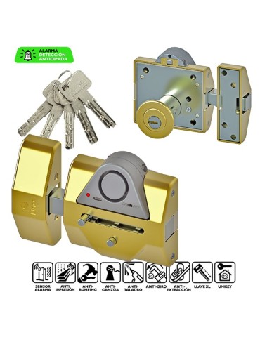 CERROJO  A.SEGURI  C/ALARMA  LAT  -  7930RSAHL
