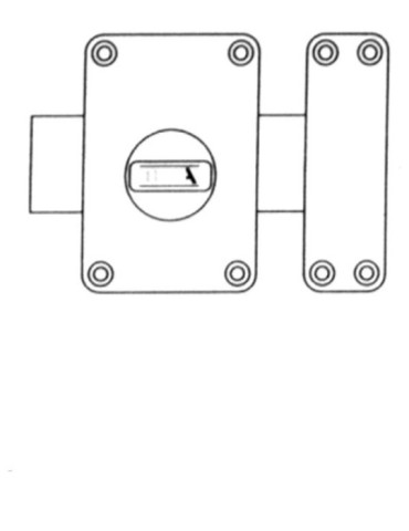 CERROJO  SEGURIDAD  SOBREPONER  -  2110  T1  4E
