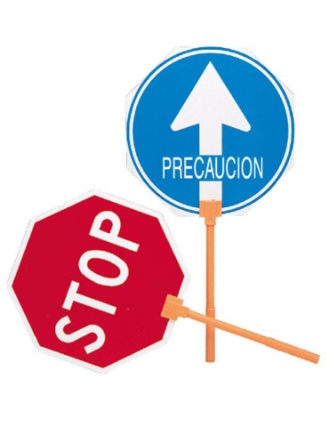 SEÃAL  OBRA  STOP/PASO  M/PLASTIC  -  4053
