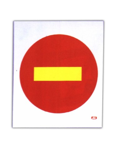 SEÃAL  OBRA  PLAST  D  PROHIBIDA  75X66  CM  0401