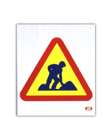 SEÃAL  OBRA  PLASTICO  PELIG  OBRA  75X66  CM  0405