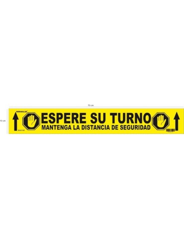 CINTA  ADH.SUELO  ESPERE  TURNO  700X100  MM  BA81100