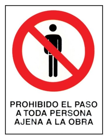 SEÃAL  FIJA  PROHIBIDO  PERS  AJENA  40X30  CM  0231