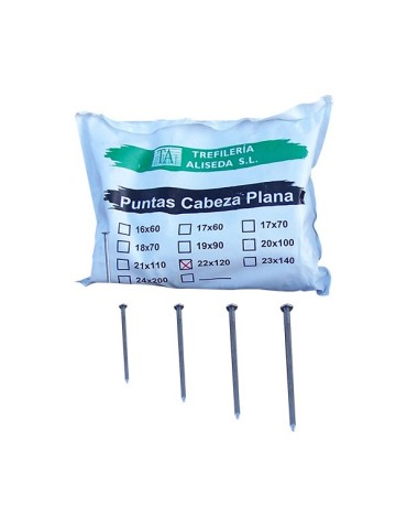 PUNTA  C/PLANA  PAQUETE  3  KGS  23X150  MM