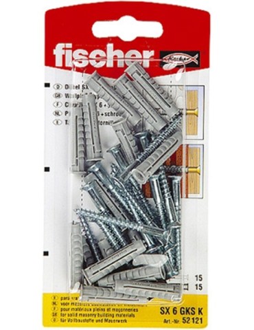 TACO  +  TIRAFONDO  SX-6  15  UDS  -  90893