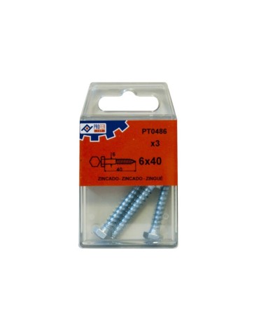 TIRAFONDO  BARRAQUERO  ZN  C/3  PZ  6X60  MM  48517-PT0488