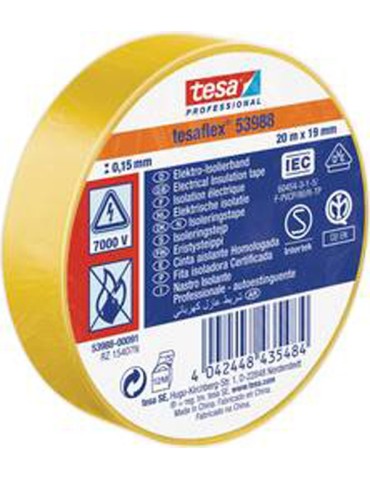 CINTA  AISLANTE  AMARILLA  20  MX19  MM  53988-00091-00