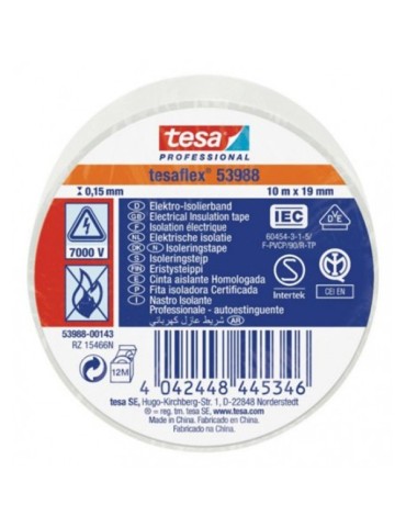 CINTA  AISLANTE  BLANCA  10  MX19  MM  53988-00143-00