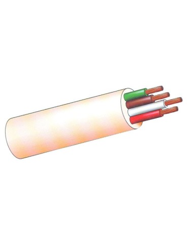 CABLE  MANGUERA  BLANCA  100MT  4X1,5  MM
